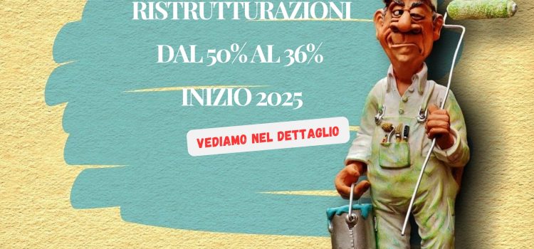 Bonus ristrutturazioni: cambia scenario, nuova formula al 36% dal 2025. Bonus ristrutturazioni: cambia scenario, nuova formula al 36% dal 2025.